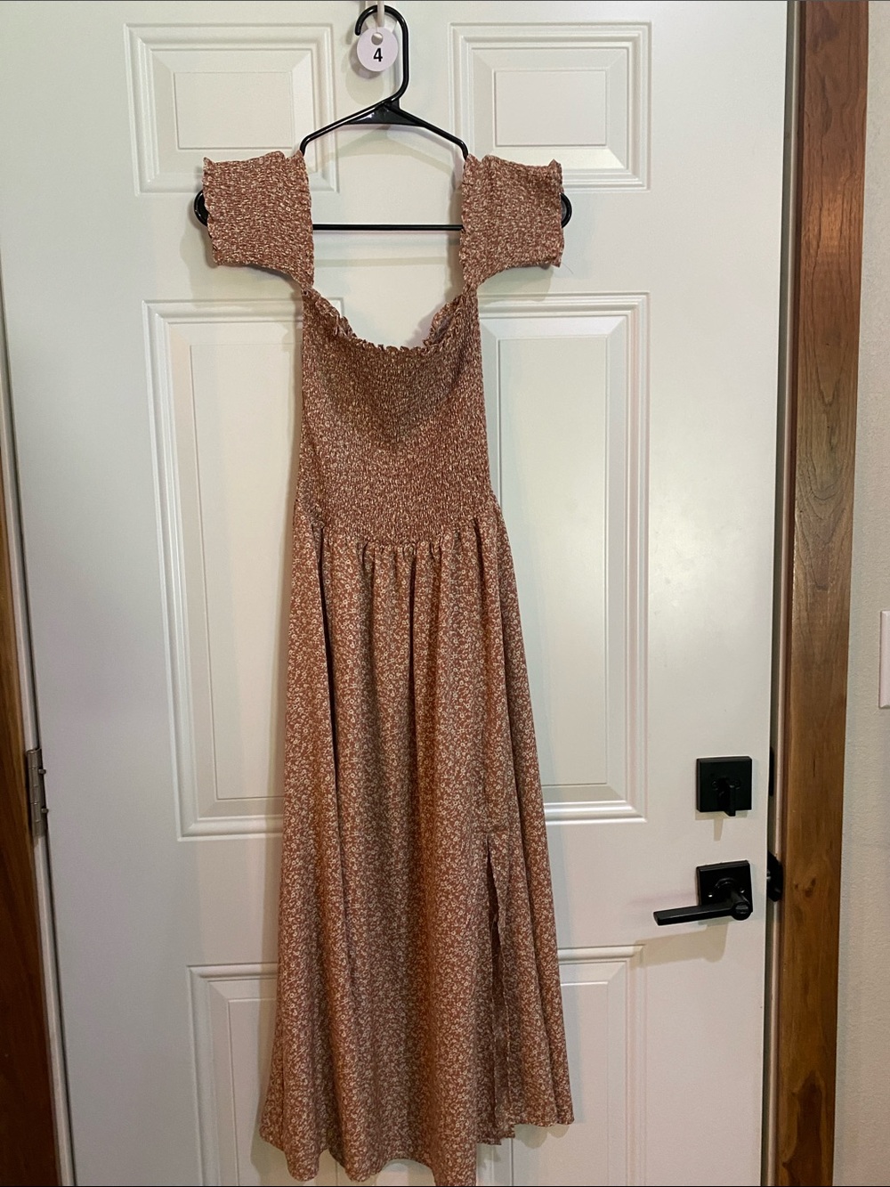 Blush & Day  Floral Smocked Midi Dress - Picture 6 of 7
